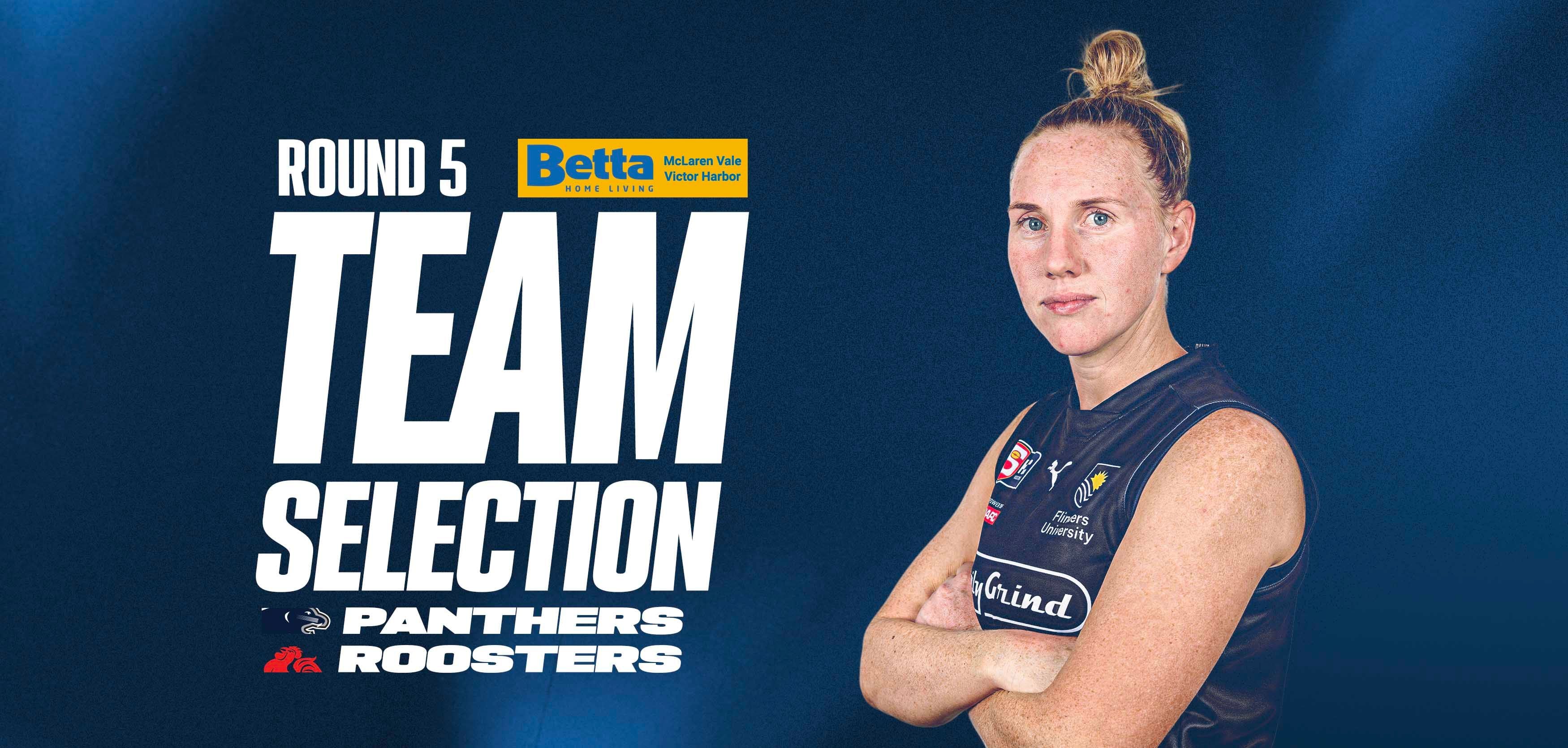 BETTA Team Selection: SANFLW Rd 5 vs North BETTA Team Selection: SANFLW Rd 5 vs North